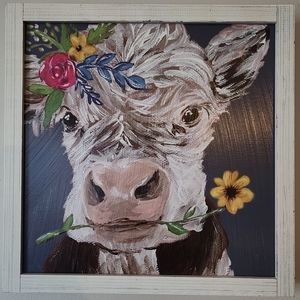 Farmhouse Cow Picture